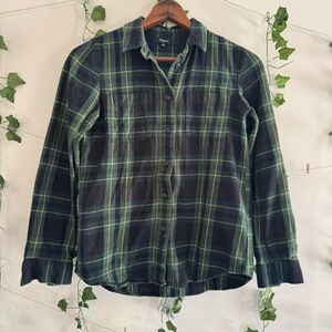 3 FOR $18 SALE Madewell Plaid Flannel Button Down Shirt XS